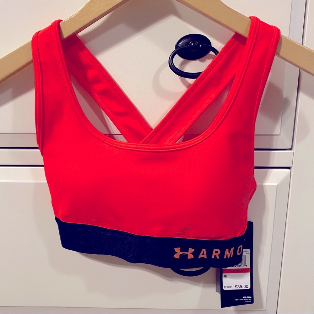 Under Armour Crossback Sports Bra Beta/Black